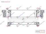 NOVI: delovi  HLADNJAK INTERKULERA 2.2 (114-116-119 CDI-BLUETEC) (665x188x64) Mercedes vito (w447) 15- -dostupno