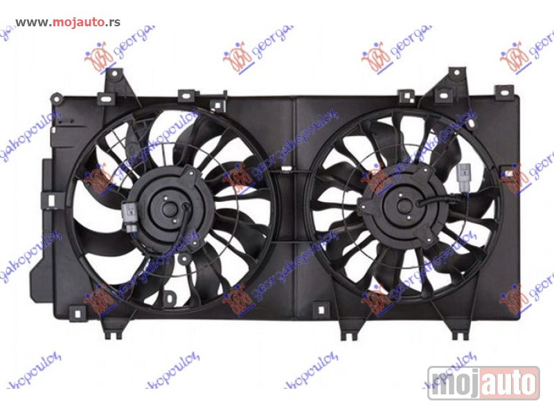 Glavna slika -  VENTILATOR (DUPLI) KOMPLET (BENZIN) (2+2 PIN) Mazda 3 sdn-h/b (bm) 13-16 -dostupno - MojAuto