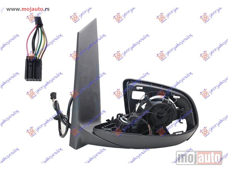 Glavna slika -  RETROVIZOR (SAMO KUCISTE) ELEKTRICNI SA GREJACEM (7 PIN) (A KVALITET) Levo Mercedes vito (w447) 15- -dostupno - MojAuto