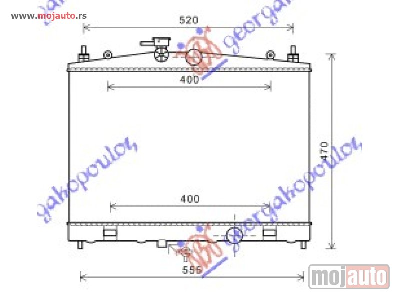 Glavna slika -  HLADNJAK MOTORA 1.6 i16V (38x60x16) Nissan juke 10-15 -dostupno - MojAuto
