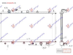 NOVI: delovi  HLADNJAK MOTORA ZA SVE MODELE BENZIN (MAN/AUTO) (360x680x16) Mazda premacy 99-04 -dostupno