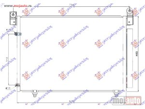NOVI: delovi  HLADNJAK KLIME 2.0/2.3/3.0i BENZIN - 2.0 TDi DIZEL (670x460) Mazda mpv 03-06 -dostupno
