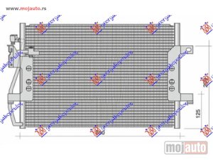 NOVI: delovi  HLADNJAK KLIME 1.6/1.9 BENZIN - 1.7 CDI DIZEL (578x376x16) Mercedes vaneo 02-05 -dostupno
