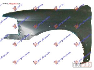 NOVI: delovi  BLATOBRAN (BEZ OTVORA ZA MIGAVAC) (SA OTVORIMA ZA RUB) Levo Mitsubishi pajero sport 00-06 -nedostupno