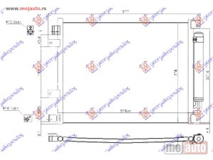 NOVI: delovi  HLADNJAK KLIME 1.5i16V (HR15DE) (690x378x16) Nissan micra (k13) 10-13 -dostupno