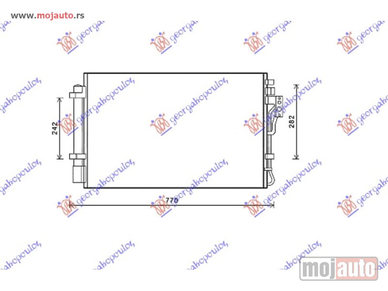 Glavna slika -  HLADNJAK KLIME 2.4 BENZIN (665x425) Kia sorento 09-12 -dostupno - MojAuto