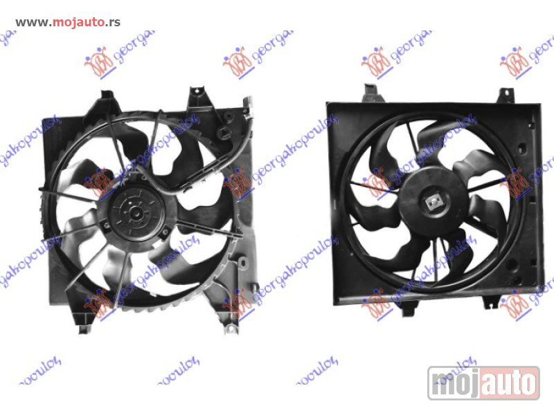 Glavna slika -  VENTILATOR KOMPLET (1.0 BENZIN) Kia picanto 17-24 -dostupno - MojAuto