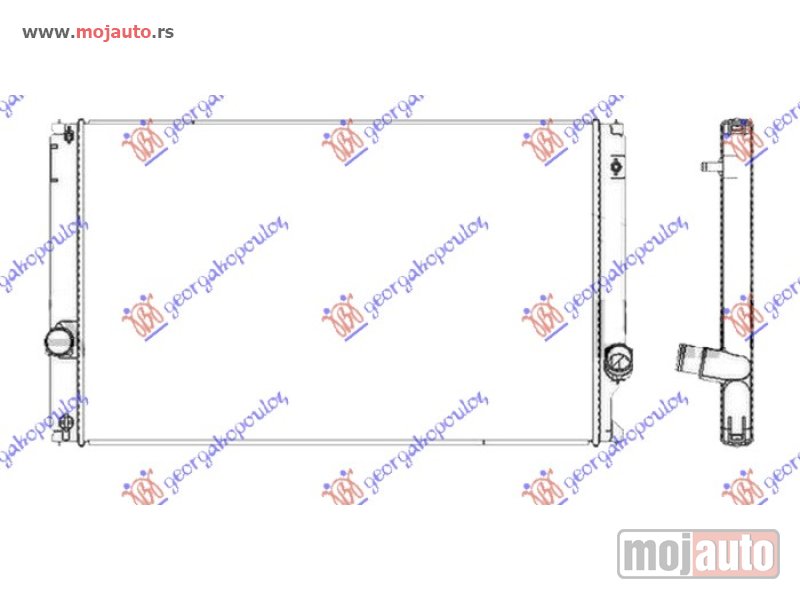 Glavna slika -  HLADNJAK MOTORA 2.0 BENZIN (200T/300) (700x435x26) Lexus nx 14-17 -dostupno - MojAuto