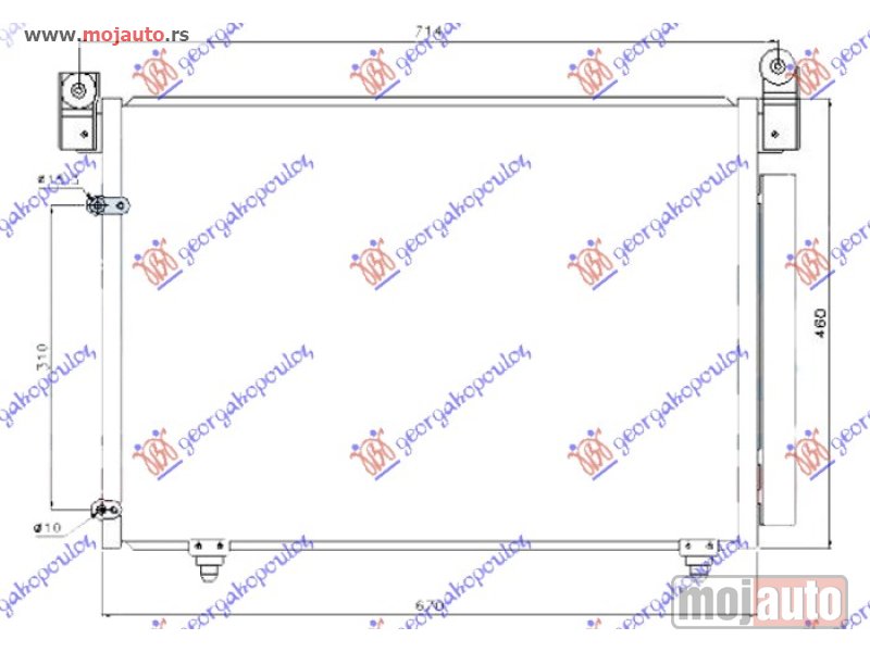 Glavna slika -  HLADNJAK KLIME 2.0/2.3/3.0i BENZIN - 2.0 TDi DIZEL (670x460) Mazda mpv 03-06 -dostupno - MojAuto
