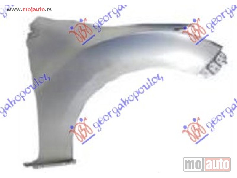 Glavna slika -  BLATOBRAN (BEZ OTVORA ZA MIGAVAC) Desno Mazda p/u 2/4wd bt-50 13- -dostupno - MojAuto