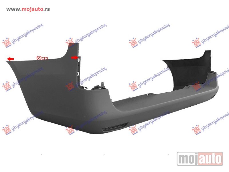 Glavna slika -  ZADNJI BRANIK PM (DUGA SASIJA) Mercedes vito (w447) 15- -dostupno - MojAuto