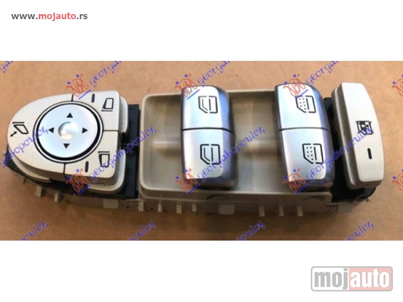 Glavna slika -  PREKIDAC U PREDNJIM VRATIMA (4 TASTERA) (KREM NOSAC/SREBRNI TASTER) (3 PIN) Levo Mercedes s class (w222) 13-17 -dostupno - MojAuto