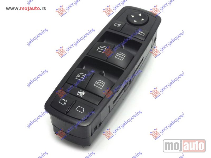 Glavna slika -  PREKIDAC U PREDNJIM VRATIMA CRNI (4 TASTERA) (ELEKTRICNO OTVARANJE GEPEK STAKLA) (3 PIN) Levo Mercedes r class (w251) 06-10 -dostupno - MojAuto