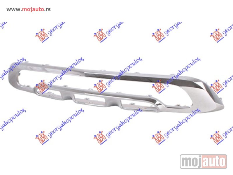 Glavna slika -  LAJSNA RESETKE PREDNJEG BRANIKA HROM Mercedes glc (x253/c253) suv/coupe 20-23 -dostupno - MojAuto