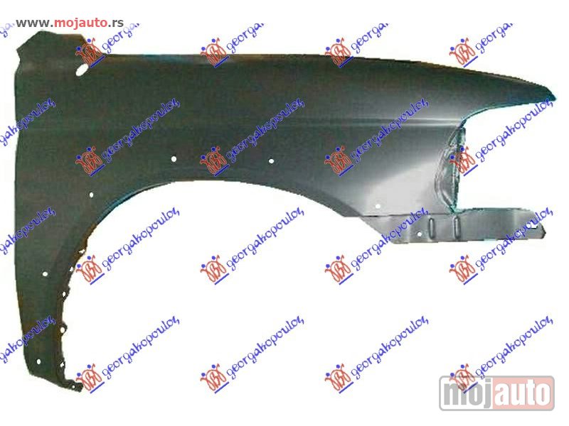 Glavna slika -  BLATOBRAN (BEZ OTVORA ZA MIGAVAC) (SA OTVORIMA ZA RUB) Desno Mitsubishi pajero sport 00-06 -dostupno - MojAuto