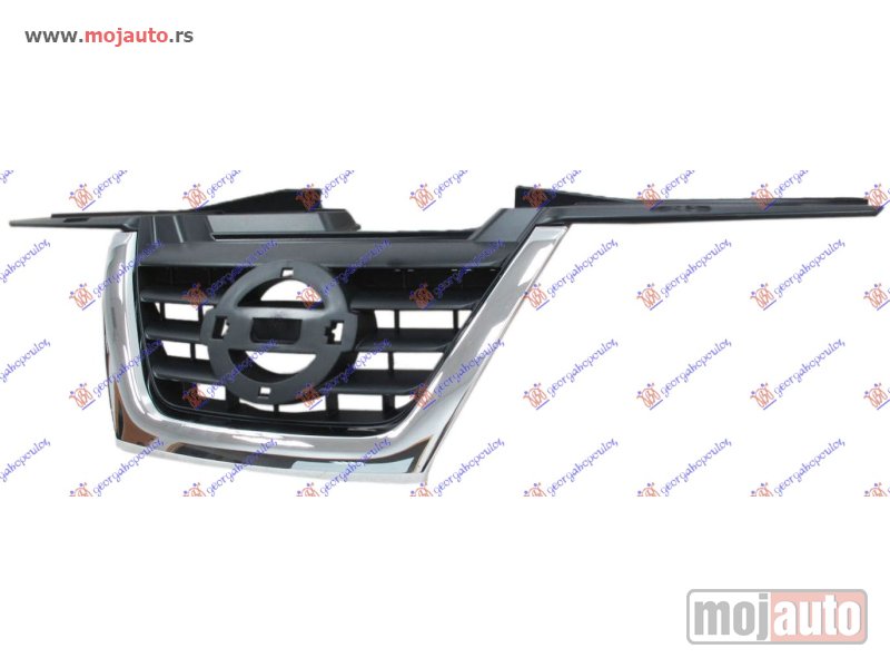 Glavna slika -  PVC MASKA CENTRALNA (HROM LAJSNA) Nissan juke 10-15 -dostupno - MojAuto