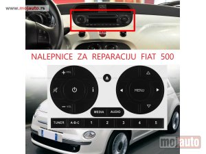Glavna slika - Set nalepnica za reparaciju radija FIAT 500 - MojAuto