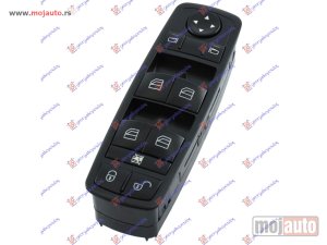 NOVI: delovi  PREKIDAC U PREDNJIM VRATIMA (CRNI) (4 TASTERA) (3 PIN) Levo Mercedes b class (w245) 08-11 -dostupno