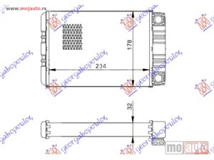 NOVI: delovi  GREJAC KABINE (235x178) Mercedes sl (r230) 08-12 -dostupno