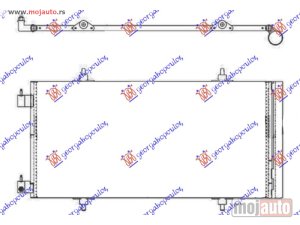 NOVI: delovi  HLADNJAK KLIME 3.0i V6 24V BENZIN (748x370x16) Lancia phedra 02-10 -dostupno