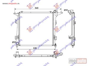 Glavna slika - HLADNJAK MOTORA 2.0 CRDi DEISEL (450x440x16) Kia ceed 5d 10-13 -dostupno - MojAuto