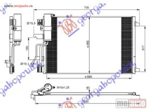 NOVI: delovi  HLADNJAK KLIME DCi (610x390) Nissan qashqai 10-13 -dostupno