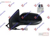NOVI: delovi  RETROVIZOR ELEKTRICNI SA GREJACEM PM (ELEKTRO-SKLOPIV) (MIGAVAC) (MRTAV UGAO) (9 PIN) (A KVALITET) (KONVEKSNO STAKLO) Levo Mazda 2 hybrid 22- -dostupno