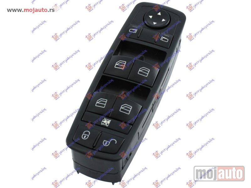 Glavna slika -  PREKIDAC U PREDNJIM VRATIMA (CRNI) (4 TASTERA) (3 PIN) Levo Mercedes b class (w245) 08-11 -dostupno - MojAuto