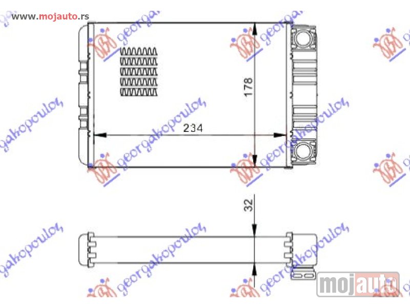 Glavna slika -  GREJAC KABINE (235x178) Mercedes sl (r230) 08-12 -dostupno - MojAuto
