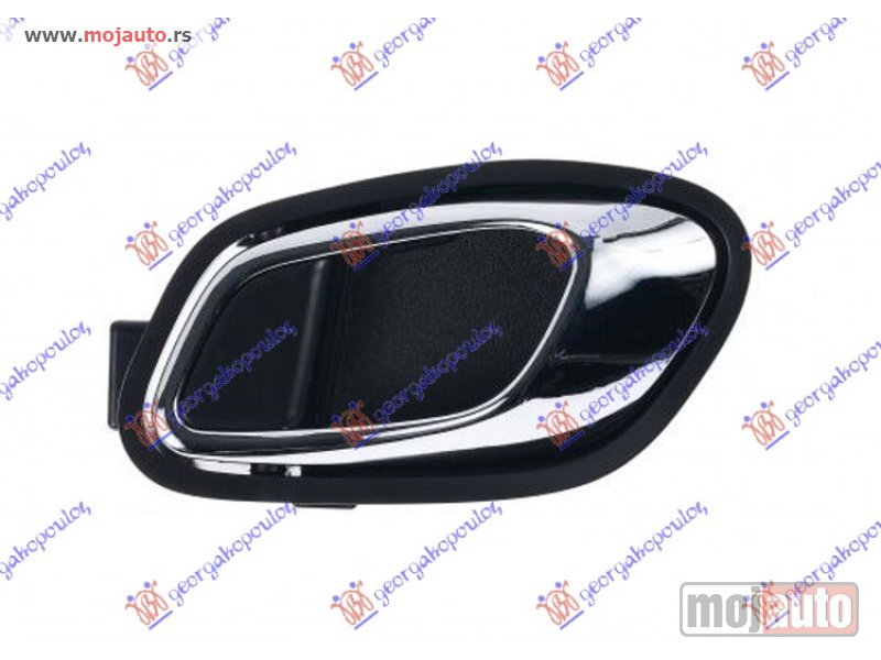 Glavna slika -  KVAKA PREDNJIH VRATA UNUTRASNJA HROM/CRNA Levo Kia proceed 3d 13-15 -dostupno - MojAuto