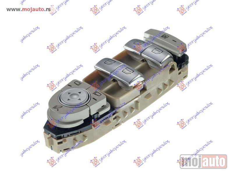 Glavna slika -  PREKIDAC U PREDNJIM VRATIMA (4 TASTERA) (KREM NOSAC/SREBRNI TASTER) (CRVENO SVETLO) (3 PIN) Levo Mercedes eqc (bm293) 19- -dostupno - MojAuto