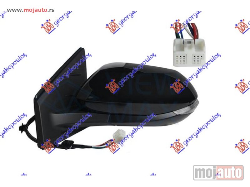 Glavna slika -  RETROVIZOR ELEKTRICNI SA GREJACEM PM (ELEKTRO-SKLOPIV) (MIGAVAC) (8 PIN) (A KVALITET) (KONVEKSNO STAKLO) Levo Mazda 2 hybrid 22- -dostupno - MojAuto