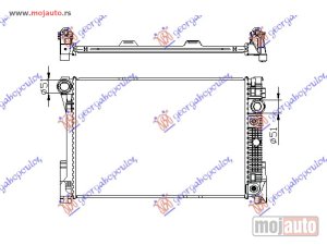 NOVI: delovi  HLADNJAK MOTORA 1.8/2.5/3.0i 16V 24V (AUTO) (64x43) Mercedes c class (w204) 11-14 -dostupno