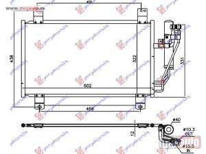 NOVI: delovi  HLADNJAK KLIME 2.0i BENZIN (568x326x12) Mazda 2 20-22 -dostupno