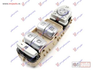 NOVI: delovi  PREKIDAC U PREDNJIM VRATIMA KREM (4 TASTERA) (ELEKTRO-SKLOPIV RETROVIZOR) (3 PIN) Levo Mercedes eqv (447) 20- -dostupno