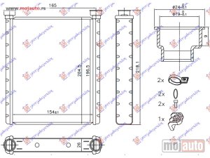 NOVI: delovi  GREJAC KABINE (155x195x26) Mercedes cla (117) 13-16 -dostupno