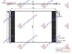 Glavna slika -  HLADNJAK KLIME BENZIN/DIZEL (640x448x12) R134 Mercedes c class (c205/a205) coupe/cabrio 18-21 -dostupno - MojAuto