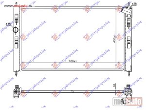 NOVI: delovi  HLADNJAK MOTORA 1.6/1.8 16v BENZIN (700x410x16) 14- Mitsubishi asx 14-18 -dostupno