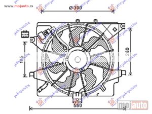 Glavna slika - VENTILATOR KOMPLET (DIZEL) (HALLA TIP) Kia proceed 3d 13-15 -dostupno - MojAuto