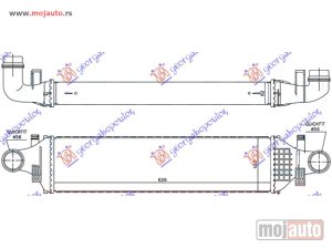 NOVI: delovi  HLADNJAK INTERKULERA BENZIN-DIZEL (625x160) Mercedes a class (w176) 15-18 -dostupno