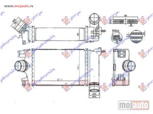 Glavna slika - HLADNJAK INTERKULERA 1.5 DCI DIZEL (257x185x62) (NISSENS) Nissan micra (k14) 17- -dostupno - MojAuto