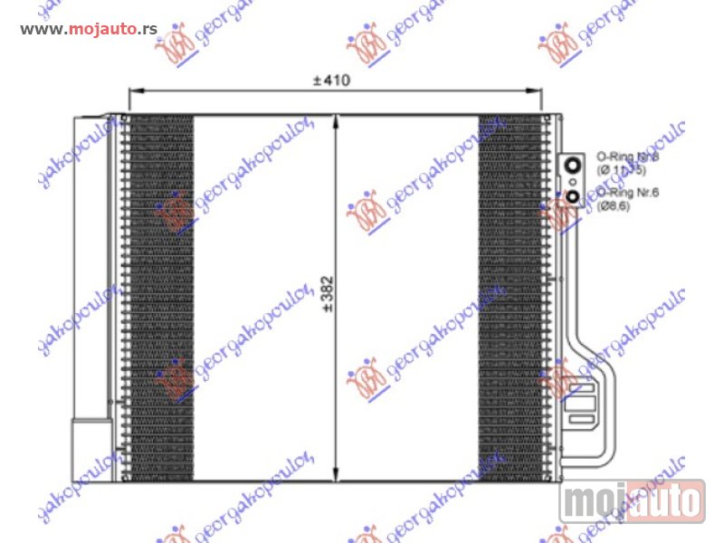 Glavna slika -  HLADNJAK KLIME BENZIN/DIZEL (42x38) (MAHLE BEHR PREMIUM LINE) Smart fortwo 12-14 -nedostupno - MojAuto