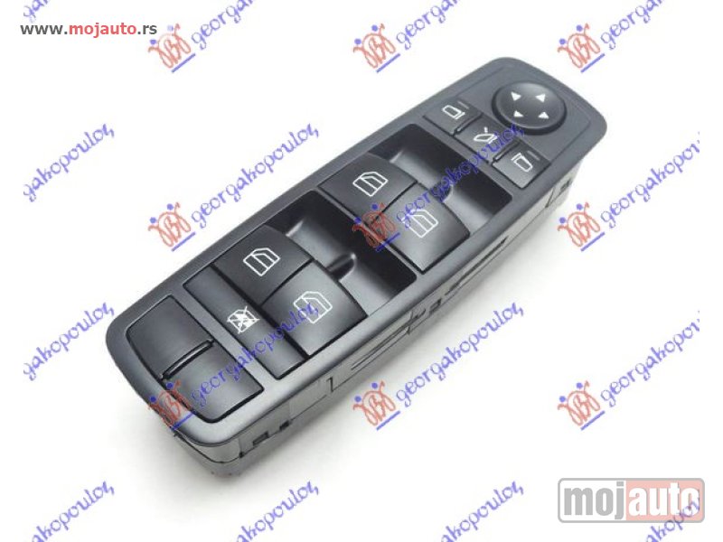 Glavna slika -  PREKIDAC U PREDNJIM VRATIMA CRNI (4 TASTERA) (ELEKTRO-SKLOPIV RETROVIZOR) (3 PIN) Levo Mercedes r class (w251) 10- -dostupno - MojAuto