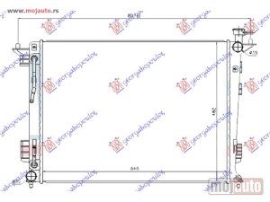NOVI: delovi  HLADNJAK MOTORA 2.0/2.4 BENZIN (AUTO) (640x480x16) (KOREJA) Kia sportage 10-14 -dostupno