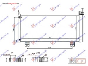 NOVI: delovi  HLADNJAK KLIME RX 450 3.5i 24V HIBRID (700x310) Lexus rx 350/450 12-15 -dostupno