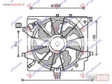 NOVI: delovi  VENTILATOR KOMPLET (DIZEL) (HALLA TIP) Kia ceed 5d 13-15 -dostupno