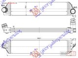 NOVI: delovi  HLADNJAK INTERKULERA 2.3 CDTi (730x173x50) Nissan nv 400 11- -dostupno
