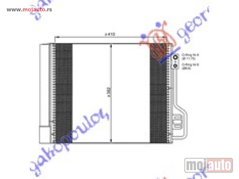 Glavna slika -  HLADNJAK KLIME BENZIN/DIZEL (420x380) Smart fortwo 12-14 -dostupno - MojAuto