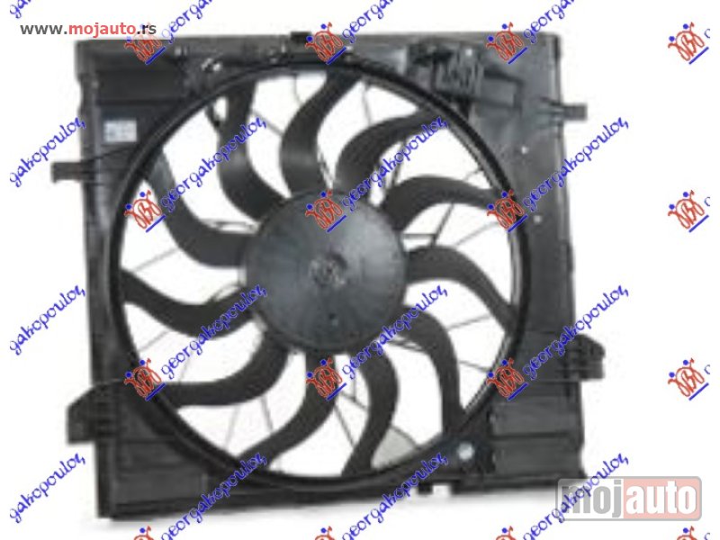 Glavna slika -  VENTILATOR KOMPLET (3.5/5.5 BENZIN - 2.2/3.0 DIZEL) (505mm) (850W) (4 PIN) Mercedes gl (x166) 12-15 -dostupno - MojAuto