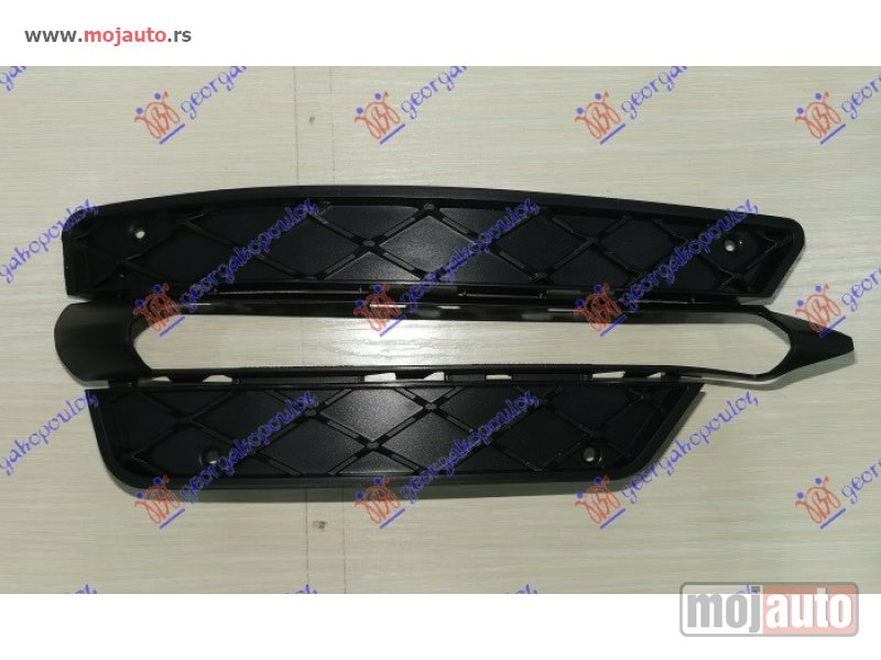 Glavna slika -  RESETKA PREDNJEG BRANIKA (OTVORI ZA HROM LAJSNU) Desno Mercedes c class (w204) coupe 11-15 -dostupno - MojAuto